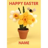 happy easter flower | knit and purl card