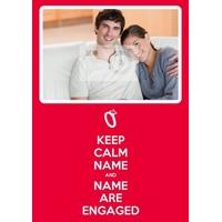 Happy Engagement | Photo Keep Calm Card