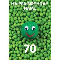 Ha-Pea 70th | Seventieth Birthday Card