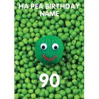 ha pea 90th ninetieth birthday card