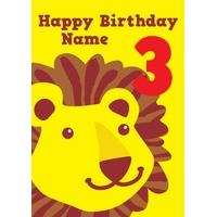 Happy 3rd Birthday Lion