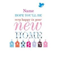 happy home | personalised new home card