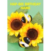 Hap-Bee | personalised birthday card