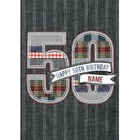 Happy 50th Birthday | Personalised Birthday Card