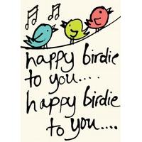 happy birdie to you birthday card ll1121
