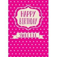 Happy Birthday Sweetie | Birthday Card | BB1144