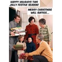 happy holidays funny christmas card dm2127