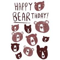 happy bearthday happy birthday card wb1114