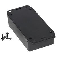 hammond 1591xxbflbk abs enclosure flanged lid 113 x 63 x 31mm black