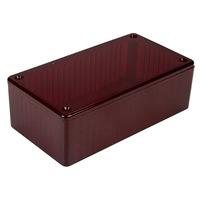 hammond 1591ctrd polycarbonate box 120 x 65 x 40 red