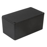 hammond 1550dbk ip54 diecast aluminium enclosure black 115 x 64 x