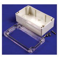 Hammond 1554B2GYCL Watertight PC Enclosure Clear Lid 65 x 65 x 40m...