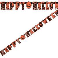 Happy Halloween Dots Party Letter Banner