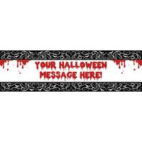 Halloween Fright Personalised Party Banner