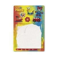 Hama Pegboards Round Heart Square Hexagon (4552)