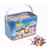 Hama 10, 000 Beads in a Bucket - Solid Mix