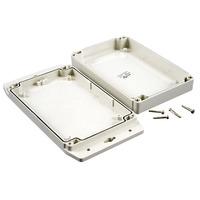 hammond 1555hf17gy ip67 abs enclosure with flanged lid l grey 180 