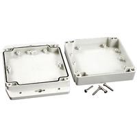 hammond 1555n2f17gy ip67 pc enclosure with flanged lid l grey 120 