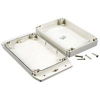 hammond 1555h2f17gy ip67 pc enclosure with flanged lid l grey 180 