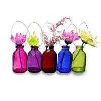 Hanging Mini Coloured Bottles (Set of 5)