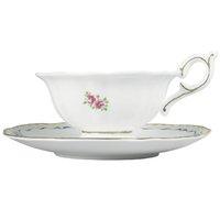 Harlequin Collection Ribbon Rose Cup and Saucer
