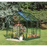 Halls Green Aluminium Frame Apex Greenhouse - 6 x 6 ft