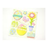Handmades 3D Stickers for Creative Crafts Enjoy Easter
