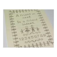 Habico Traditional Printed Embroidery Sampler Friend In Need