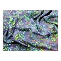 Hand Printed Floral Batik Cotton Dress Fabric
