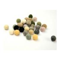 habico felt ball embellishments 10mm natural