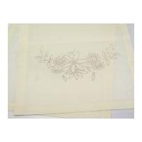 Habico Traditional Printed Embroidery Table Runner Floral Display