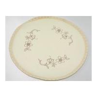 habico traditional printed embroidery small round centre mat floral da ...