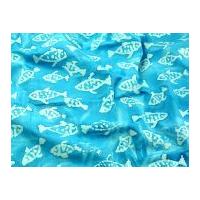 Hand Printed Fish Batik Cotton Dress Fabric