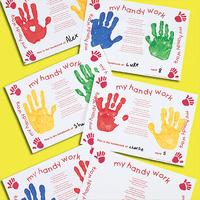 Handprint Place Mats (Pack of 10)