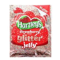 Hartleys Glitter Jelly Strawberry Flavour