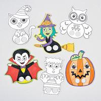 halloween colour in finger puppets pack of 24