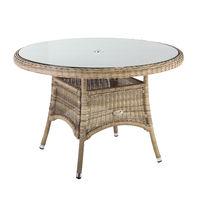 hampton rattan round table