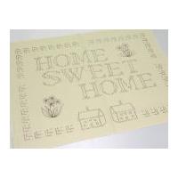 Habico Traditional Printed Embroidery Sampler Home Sweet Home