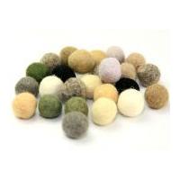 Habico Felt Ball Embellishments 15mm Natural