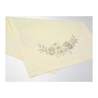 Habico Traditional Printed Embroidery Large Tray Cloth Floral Display