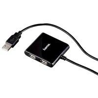 Hama USB 2.0 Hub 1:4 Bus-powered (Black)