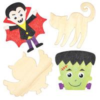 halloween wooden shapes pack of 10