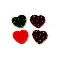 habico beaded heart handmade felt embellishments dark assortment