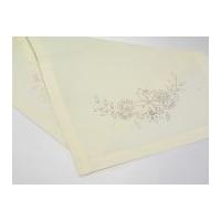 Habico Traditional Printed Embroidery Small Tray Cloth Floral Display