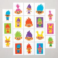 Hairy Heads Tattoos (Pack of 36)