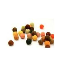 Habico Felt Ball Embellishments 10mm Yellow/Brown