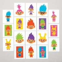 hairy heads tattoos pack of 144