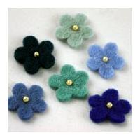 habico pearl flower handmade felt embellishments