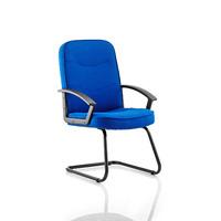 Harley Blue Fabric Cantilever Chair