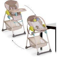 Hauck Sit n Relax 2-in1 Highchair/Bouncer-Multi Dots Sand (New 2017)